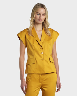 Żółta marynarka bez rękawów Vernasca - Image #0