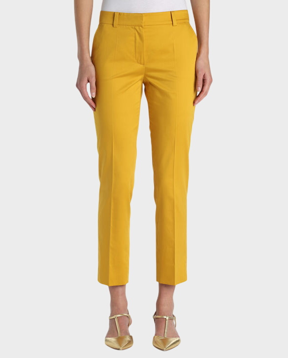 Żółte spodnie Capri