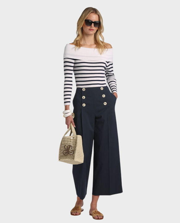 Granatowe spodnie Agire