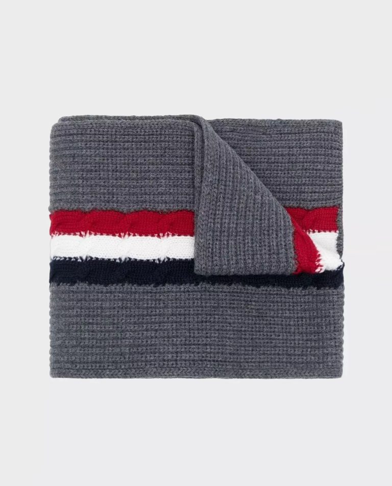 Szalik z kolorowym splotem