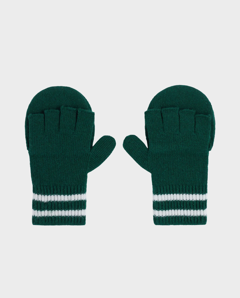 Zielone rękawiczki z logo