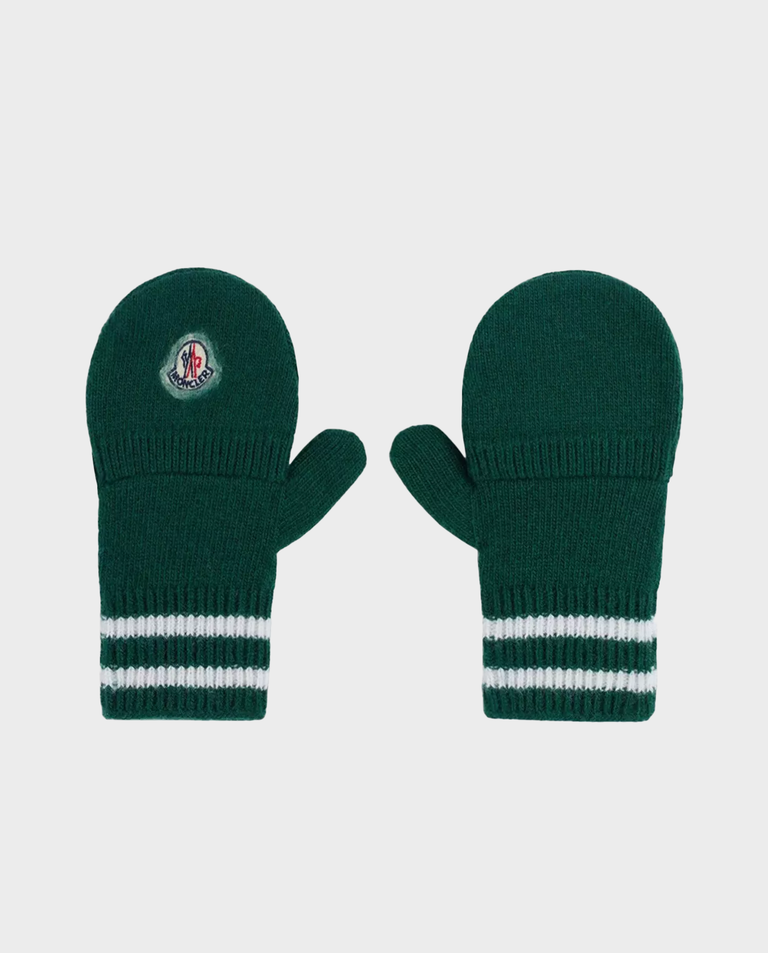 Zielone rękawiczki z logo