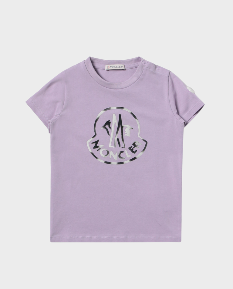 Fioletowa koszulka z logo