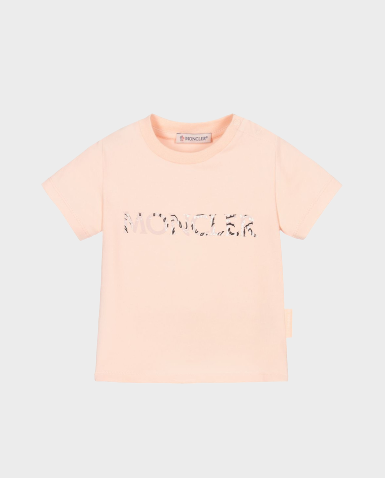 Różowa koszulka z logo