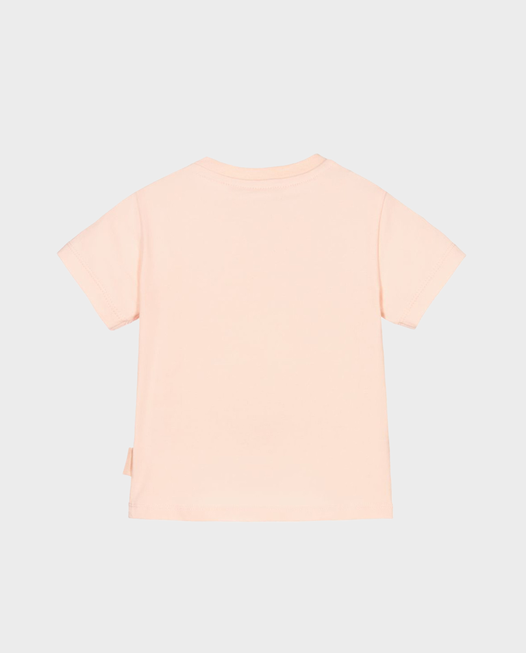 Różowa koszulka z logo