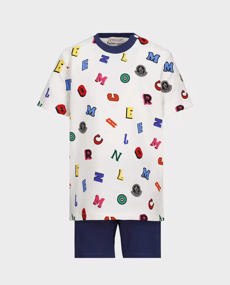 Bawełniany zestaw z kolorowym logo