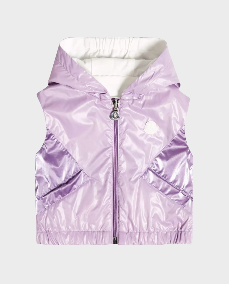 Fioletowa kamizelka z kapturem Lostyca