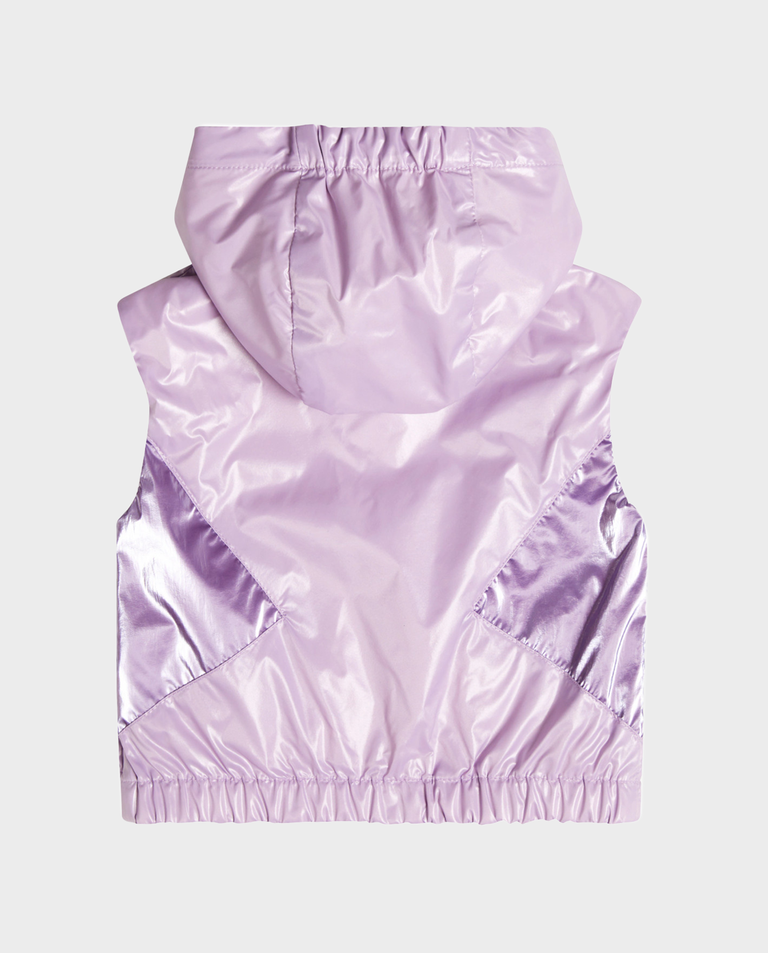 Fioletowa kamizelka z kapturem Lostyca