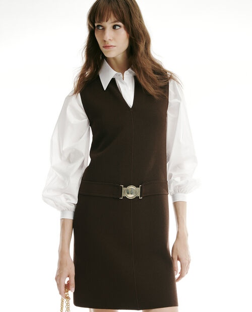 Brązowa sukienka mini Corciano - Image #3