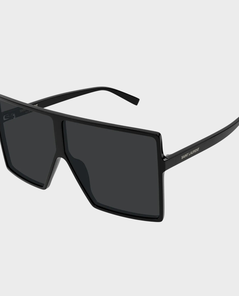 Czarne kwadratowe okulary przeciwsłoneczne Betty