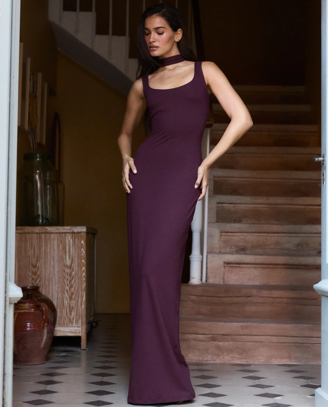 Maxi sukienka z wiskozy Liv Cherry - Image #1