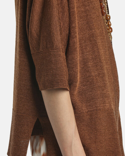 Brązowy kardigan Cammino - Image #4