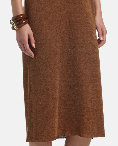 Brązowa koszulowa sukienka Corvara - Image #3