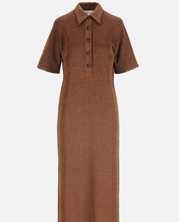 Brązowa koszulowa sukienka Corvara - Image #5