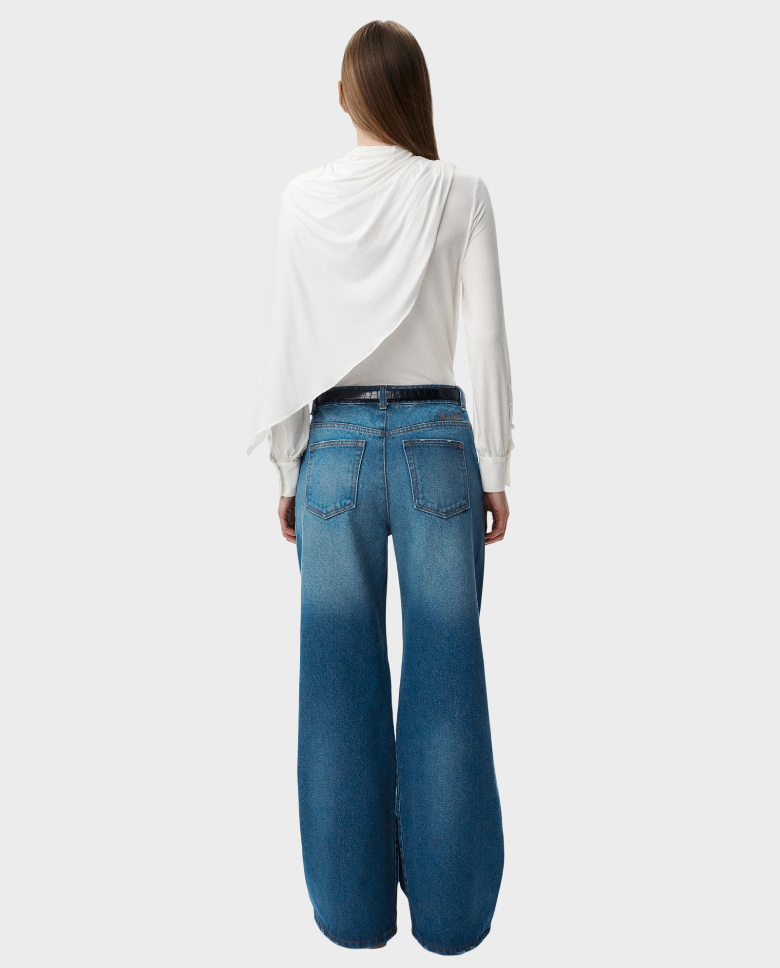 Jeansy z szeroką nogawką Urban Ease - Image #3