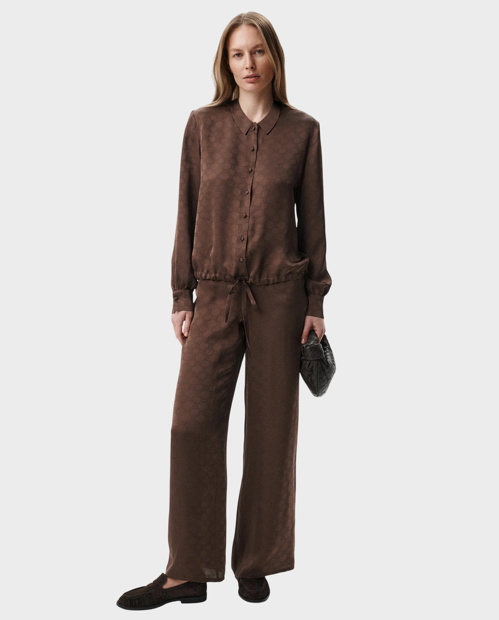 Brązowe spodnie z monogramem Weekend - Image #1