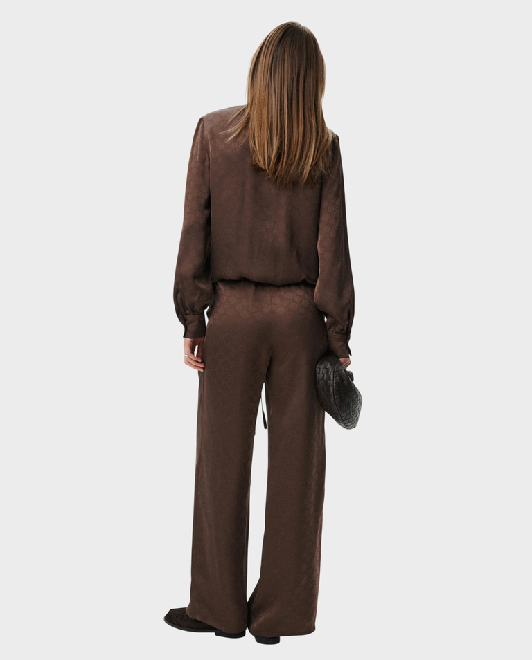 Brązowe spodnie z monogramem Weekend - Image #2