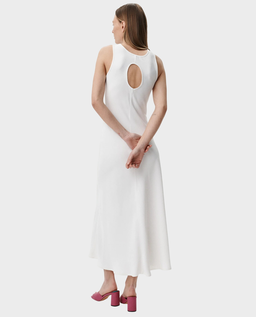 Biała sukienka z wycięciem na plecach Ravelle - Image #1