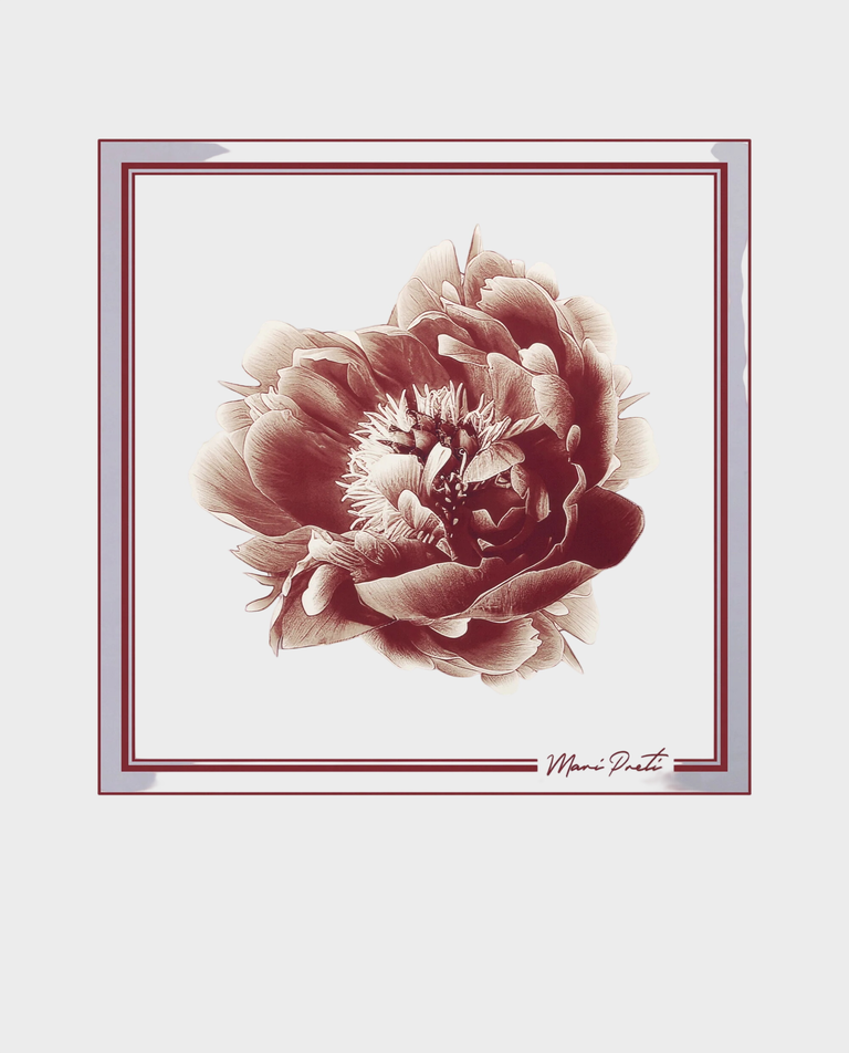 Jedwabna apaszka z kwiatem Flower