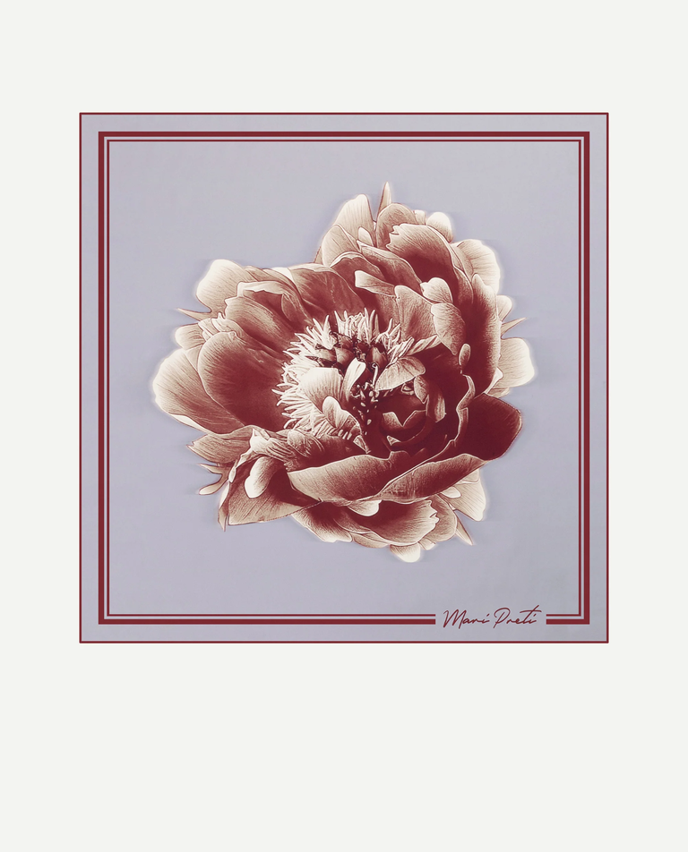 Jedwabna apaszka z kwiatem Flower