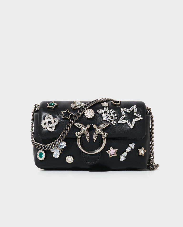 Czarna torebka Micro Love Bag Puff C