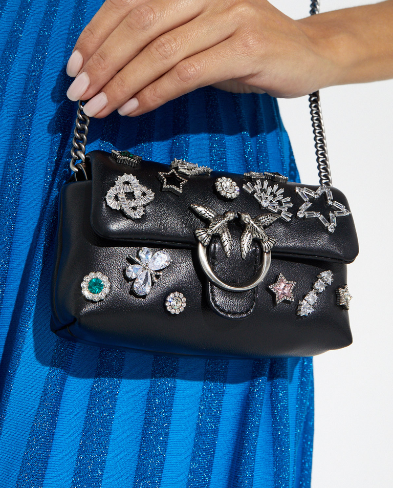 Czarna torebka Micro Love Bag Puff C