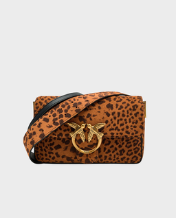 Zamszowa torebka w panterkę Love Bag One Slouchy mini - Image #0