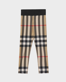 Beżowe legginsy w kratkę - Image #1