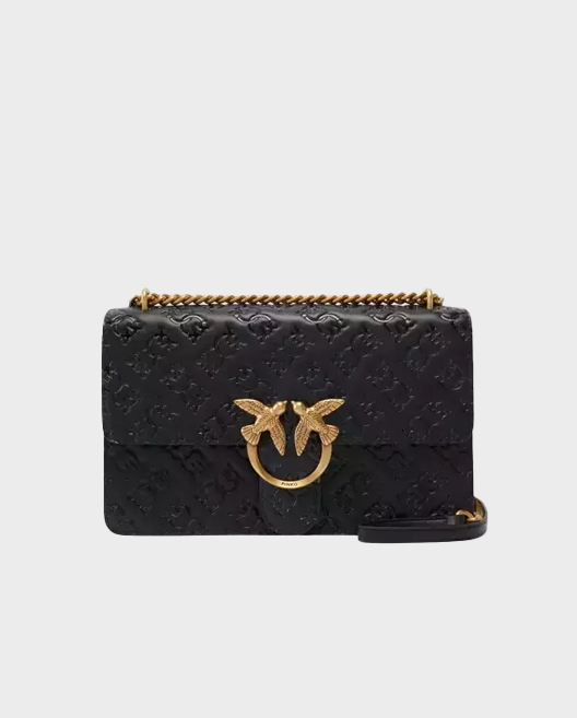 Czarna torebka Love Bag z wytłaczanym logo