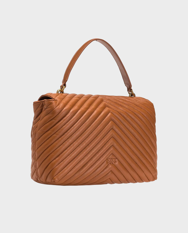 Brązowa torebka Big Lady Love Bag Puff Chevron