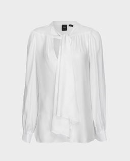 Biała bluzka z jedwabiem Bloom - Image #0