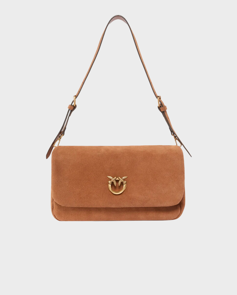 Brązowa torebka Love Bag Click Soft Horizontal Handle medium