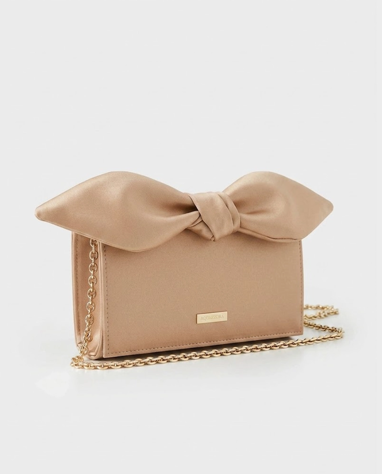 Satynowa kopertówka Bow Tie Mini