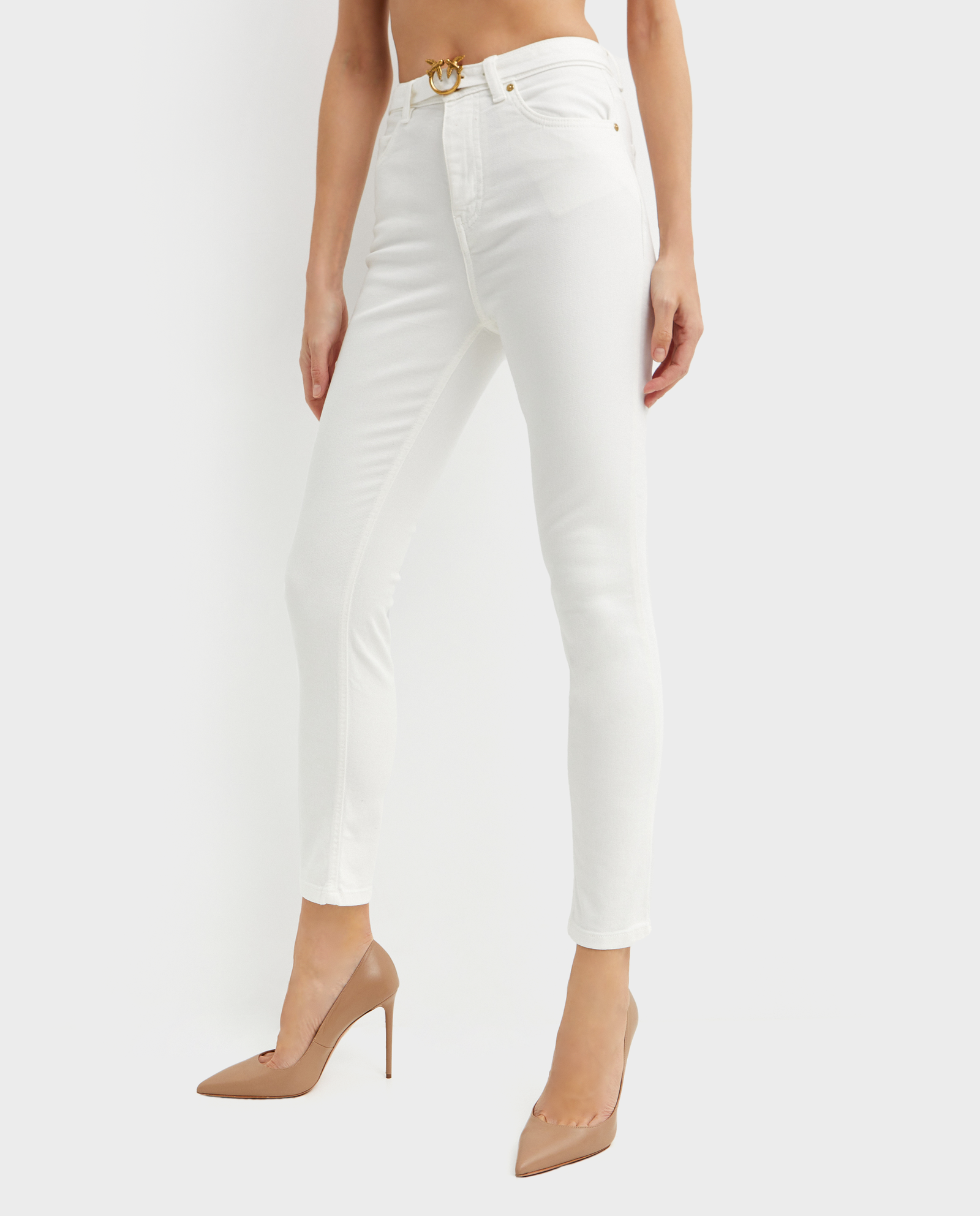 Białe jeansy skinny Susan - Image #0