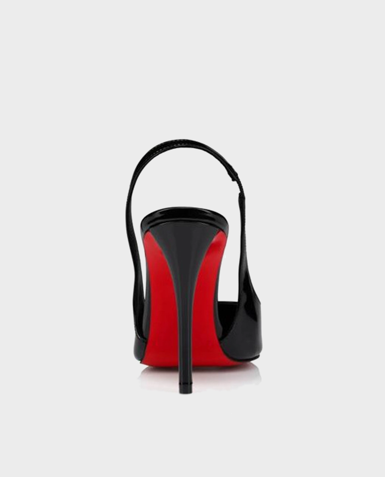 Czarne szpilki Miss Z Sling Back 100 - Image #3
