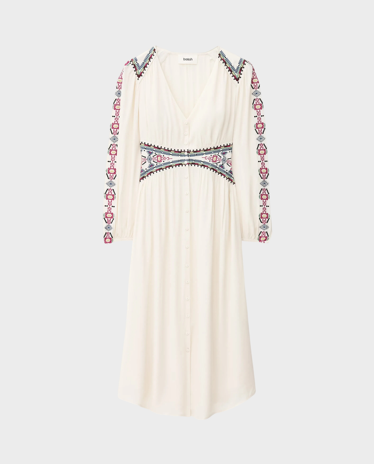 Kremowa sukienka w stylu boho Tina - Image #3