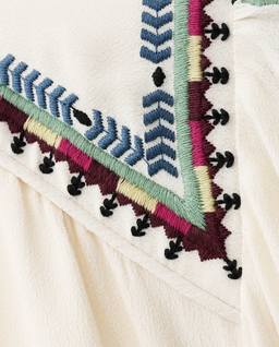 Kremowa sukienka w stylu boho Tina - Image #4