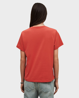 Czerwony t-shirt z logo Ioni - Image #4