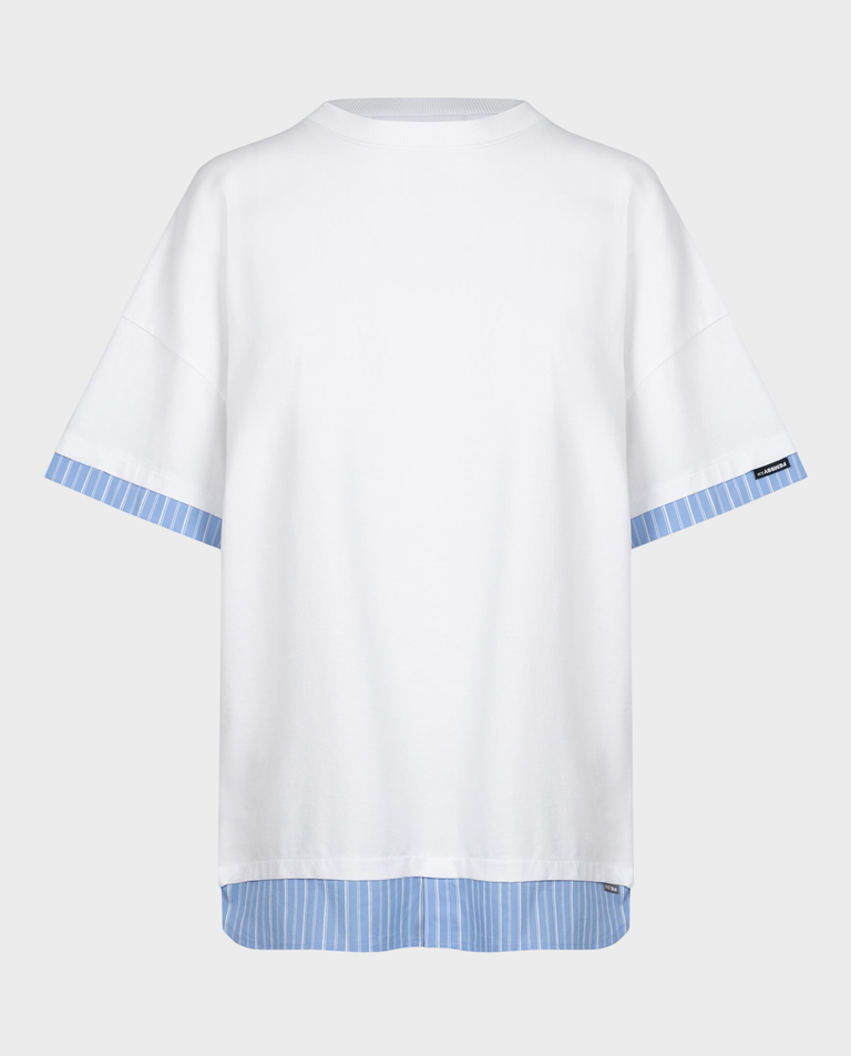 Biały t-shirt oversize Dua
