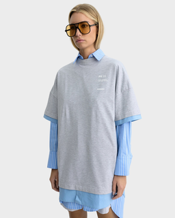 Szary t-shirt oversize Dua - Image #1