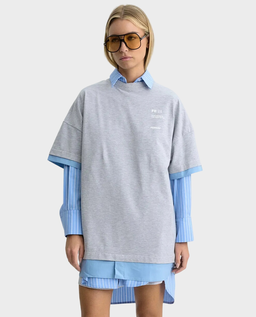 Szary t-shirt oversize Dua - Image #0