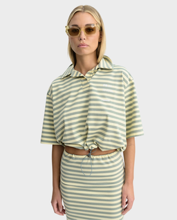 Bawełniany t-shirt w paski Blanche - Image #0