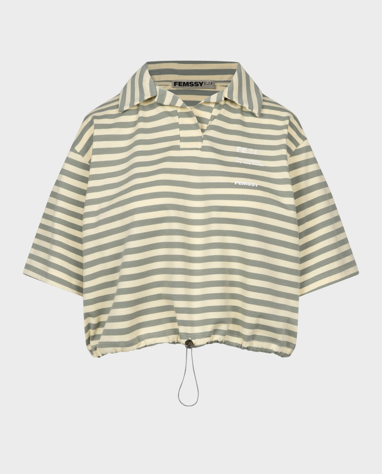 Bawełniany t-shirt w paski Blanche