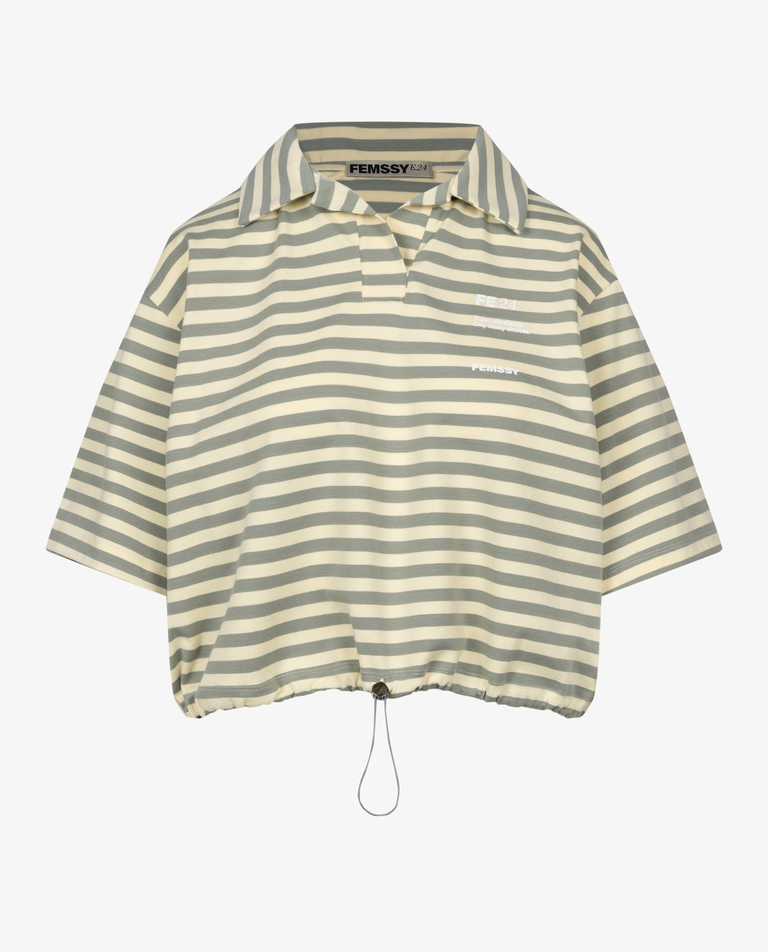 Bawełniany t-shirt w paski Blanche - Image #3