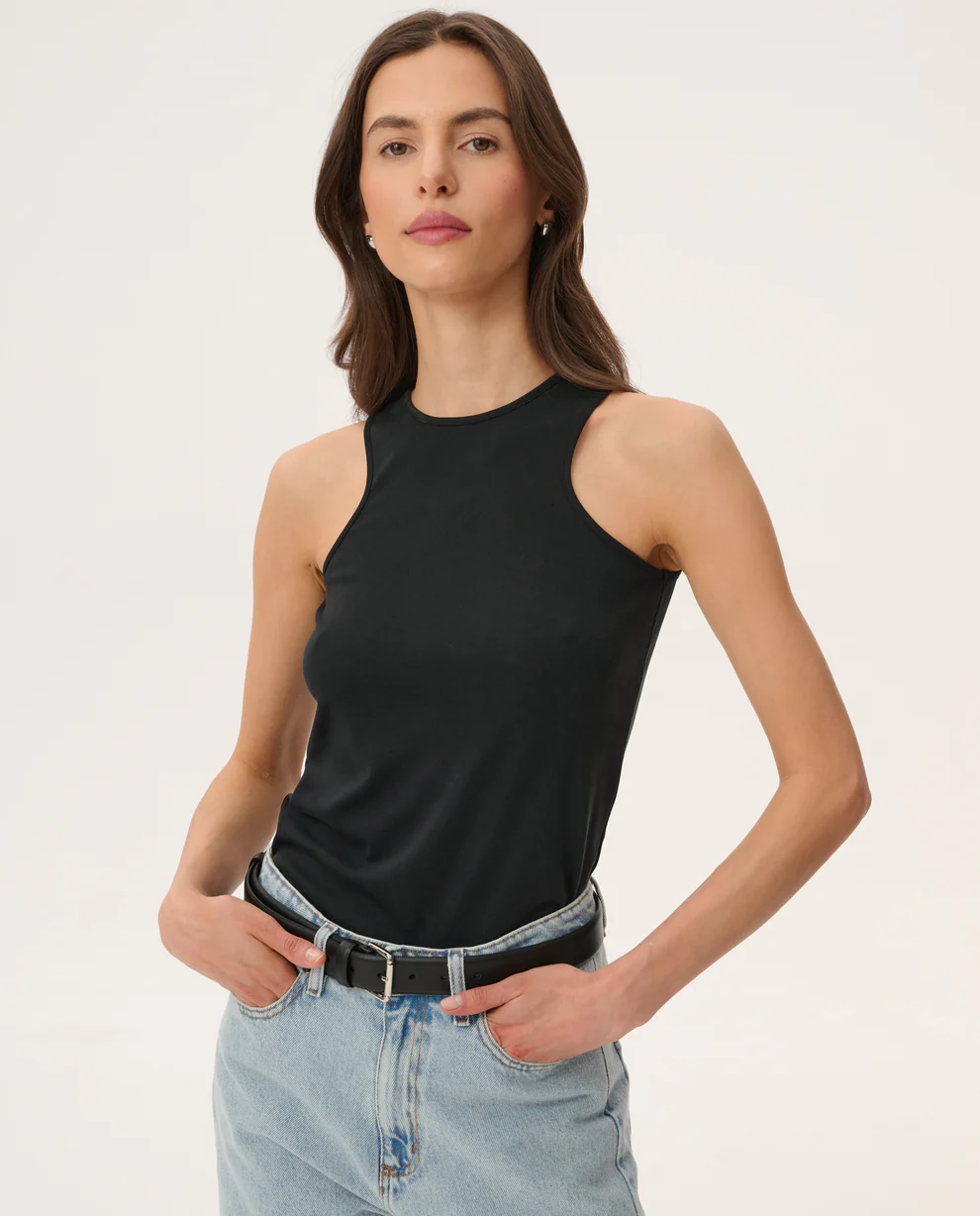 Czarny tanktop Marcello - Image #0