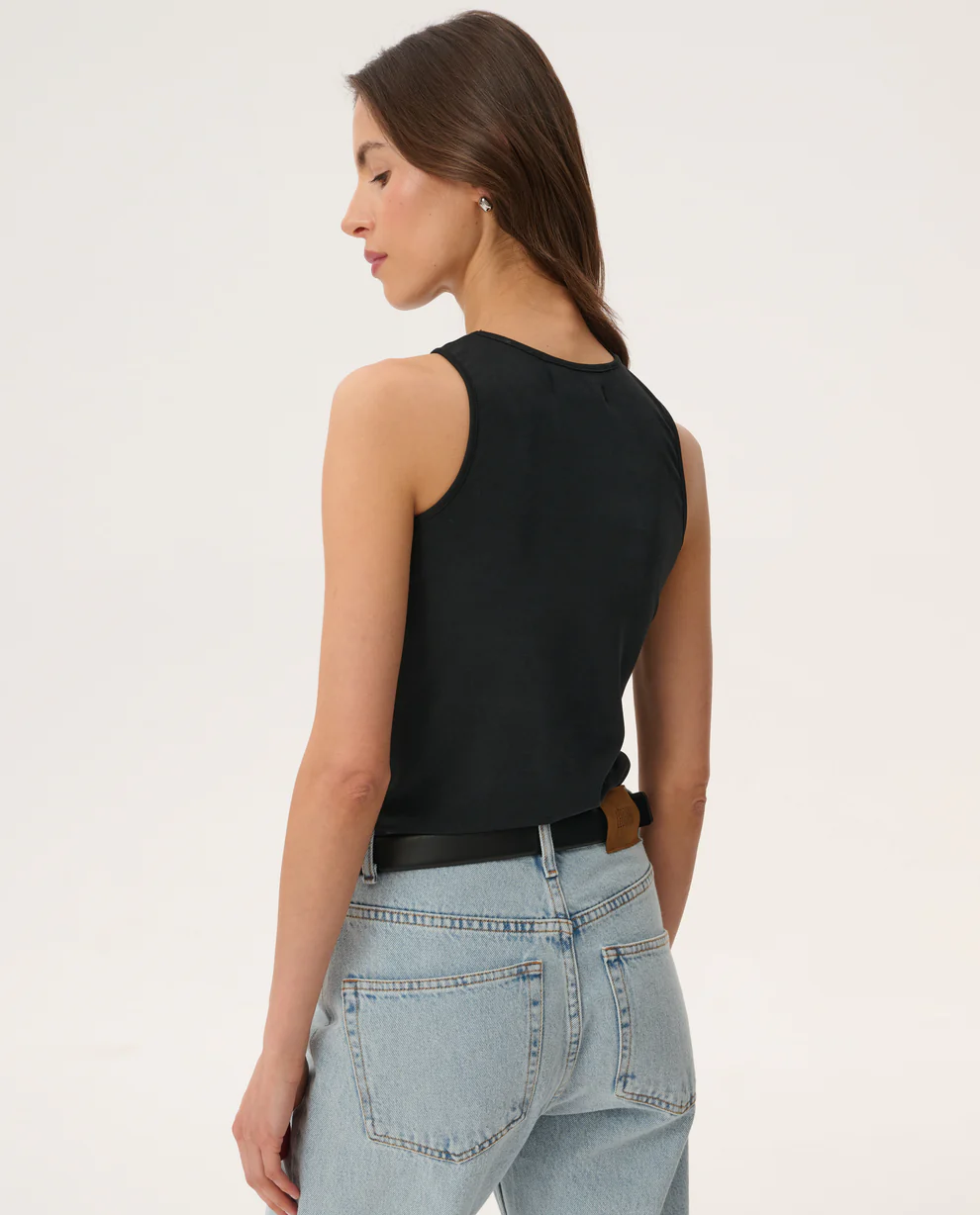 Czarny tanktop Marcello - Image #1