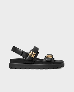 Czarne skórzane sandały Mellow Sport - Image #0