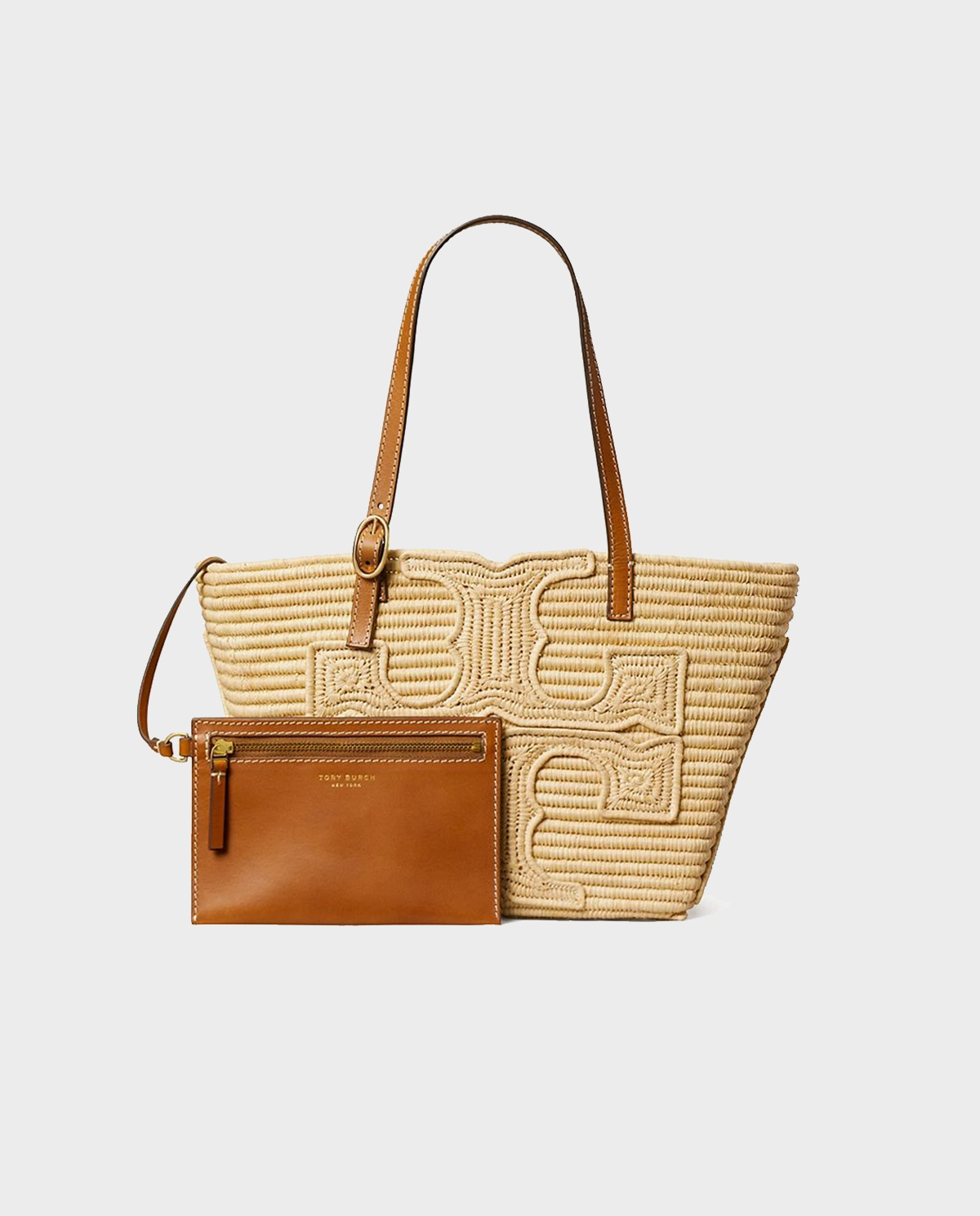 Beżowa torebka Ella Small Raffia - Image #3