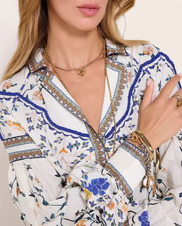 Długa sukienka w stylu boho Flora Danica - Image #2