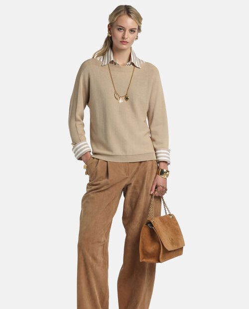 Beżowy sweter Curatore - Image #2
